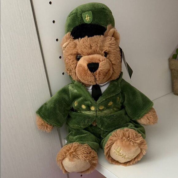 Harrods Plush Bear in Green Uniform - Picture 1 of 7